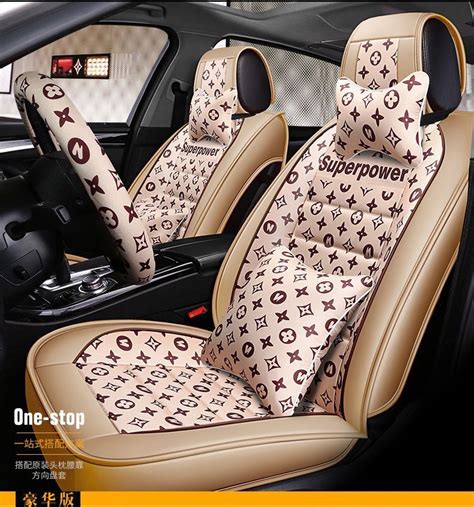 lv symbol car seat covers.